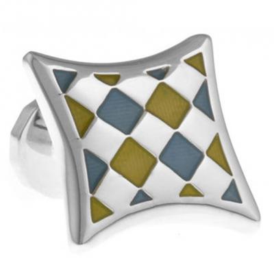 Yellow and Light Blue Enamel Silver Weave.JPG